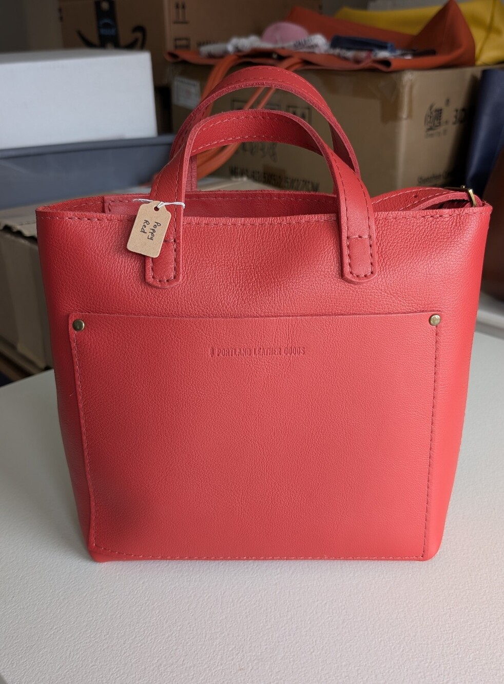 Poppy Red Mini Zip Crossbody